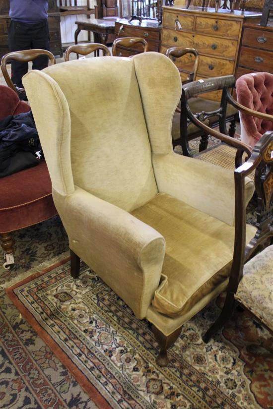 Wingback easy chair